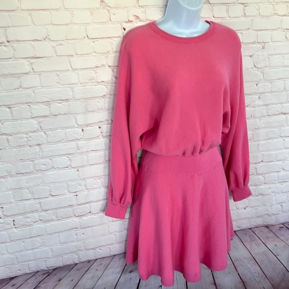 Alice + Olivia BARBIECORE Murray Fit Flare Dress in Calypso Pink medium - Picture 5 of 11